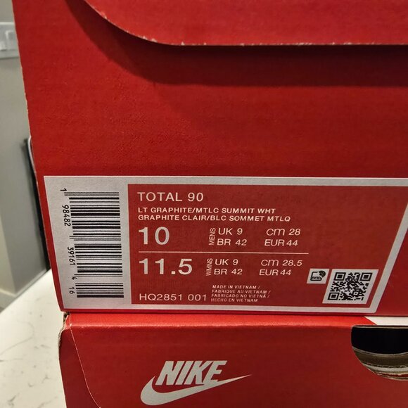 Nike Total 90 3 Light Graphite HQ2851-001 Men's Size 10 US Sneakers Shoes New - Picture 9 of 13